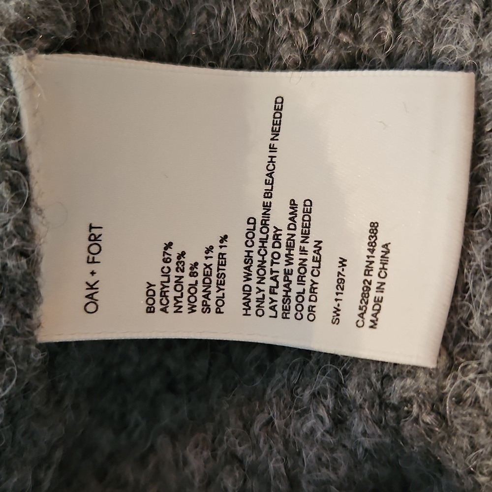 Oak + Fort Cropped Sweater Size M - Picture 11 of 12